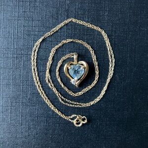Gold Heart Pendant Necklace
